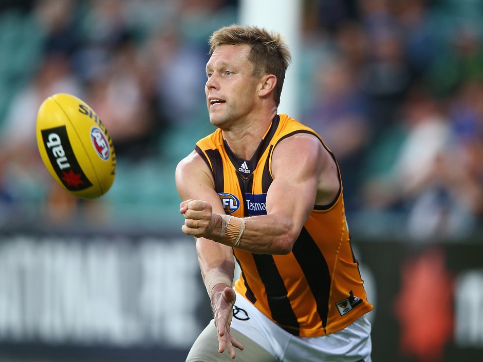 AFL 2016 NAB Challenge - Hawthorn v Carlton Veteran Hawks midfielder Sam Mitchell has showed no signs of ageing throughout the NAB Challenge - ${keywords}